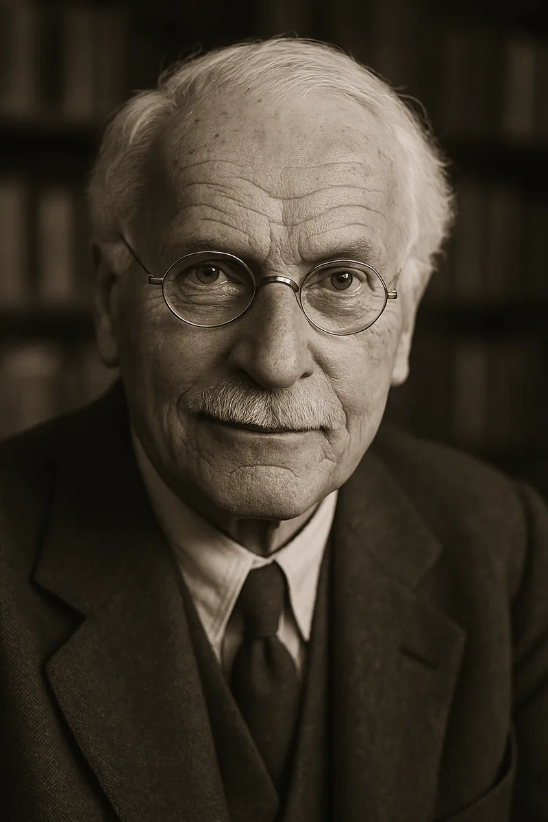 Portrait of Carl Jung, famous for their inspirational quotes and wisdom