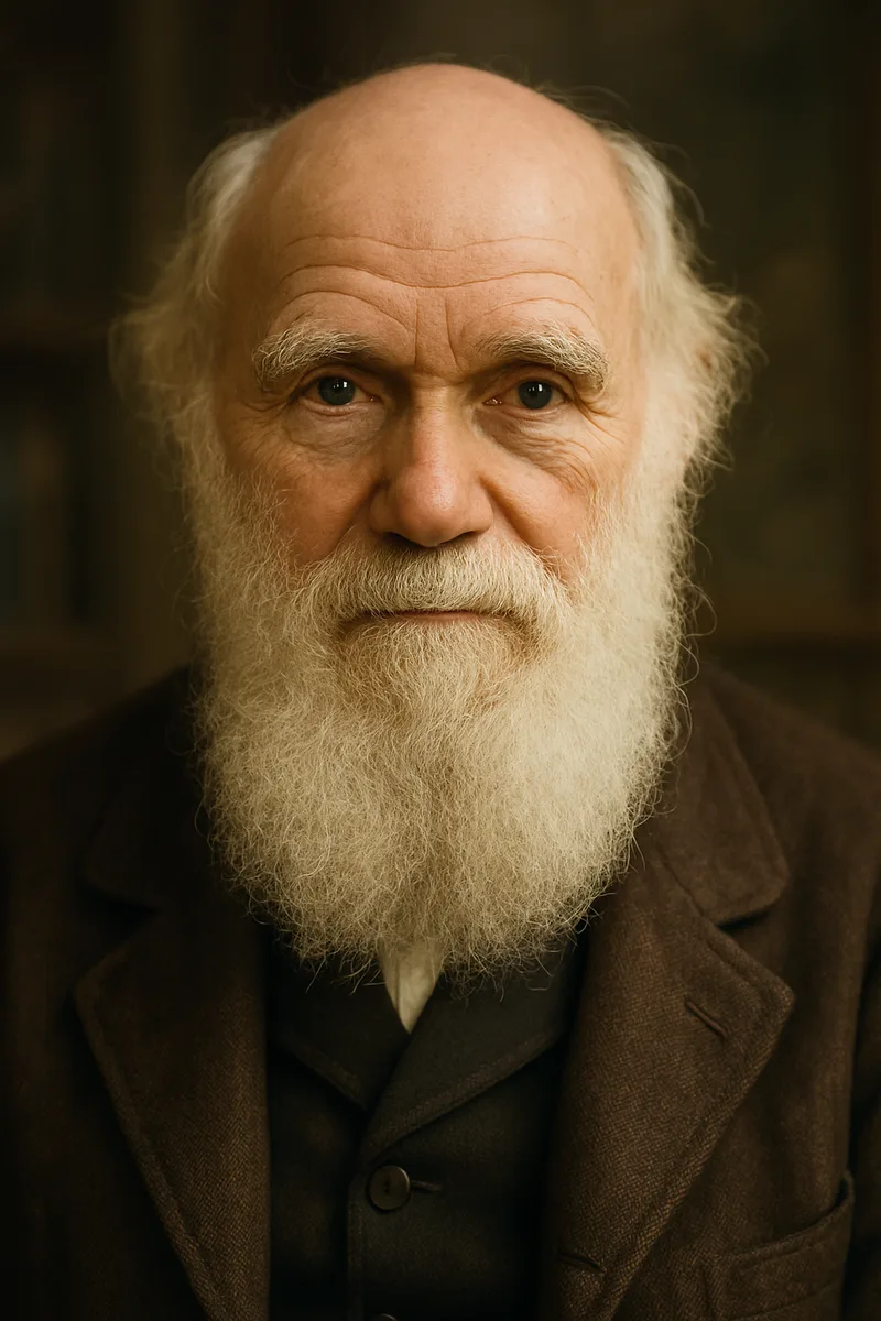 Portrait of Charles Darwin, famous for their inspirational quotes and wisdom