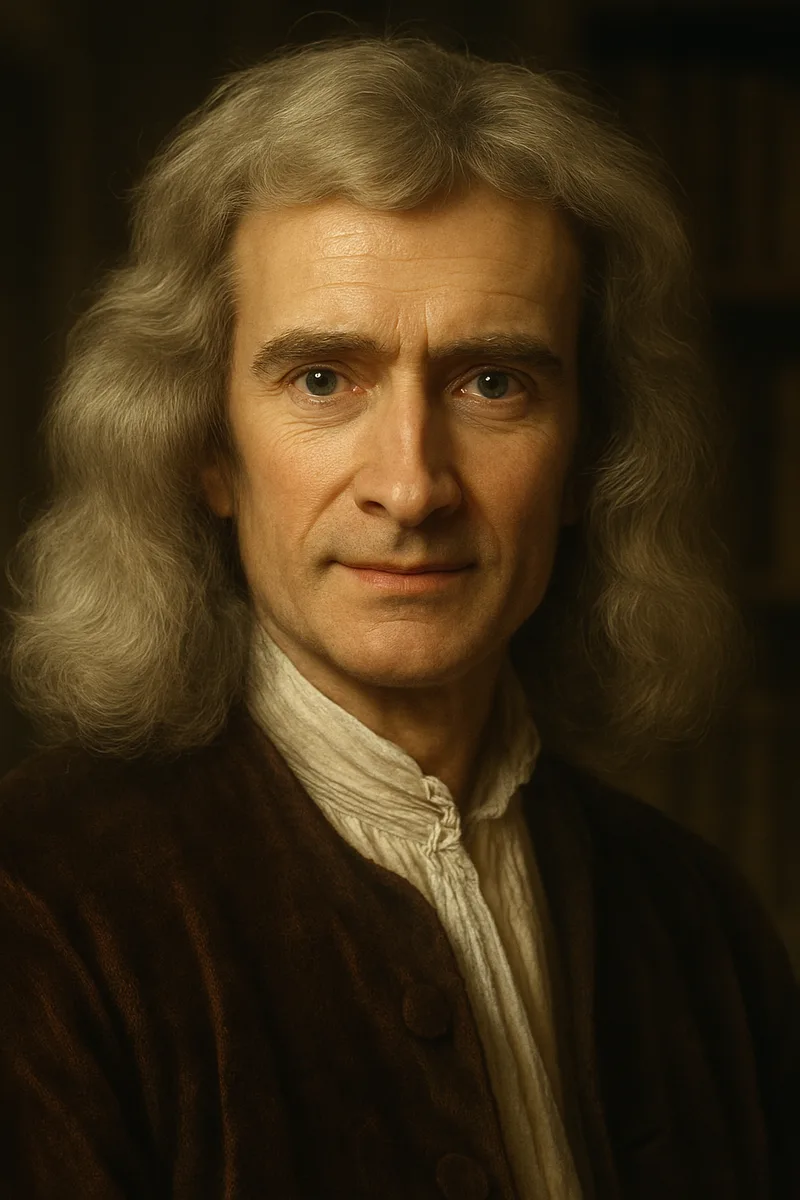 Portrait of Isaac Newton, famous for their inspirational quotes and wisdom