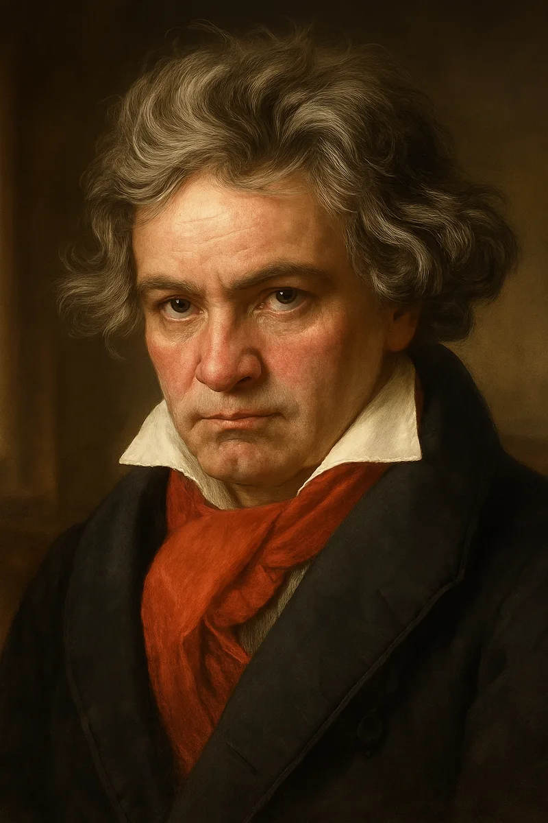 Portrait of Ludwig van Beethoven, famous for their inspirational quotes and wisdom
