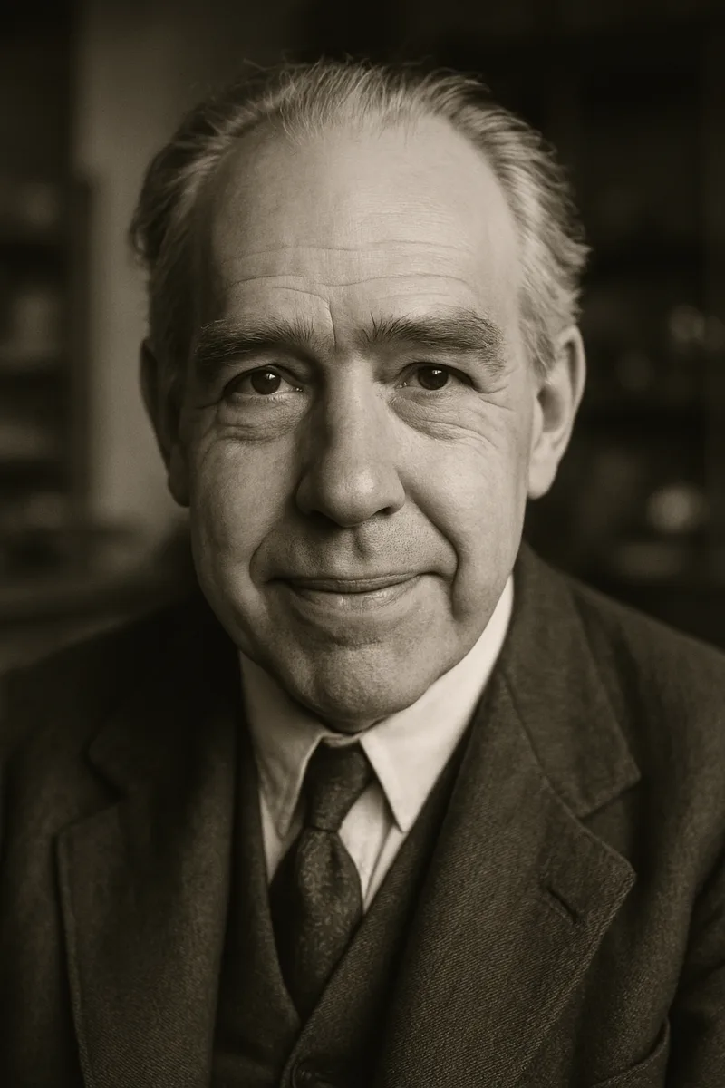 Portrait of Niels Bohr, famous for their inspirational quotes and wisdom