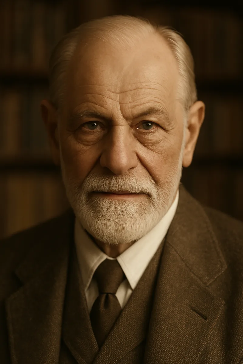 Portrait of Sigmund Freud, famous for their inspirational quotes and wisdom